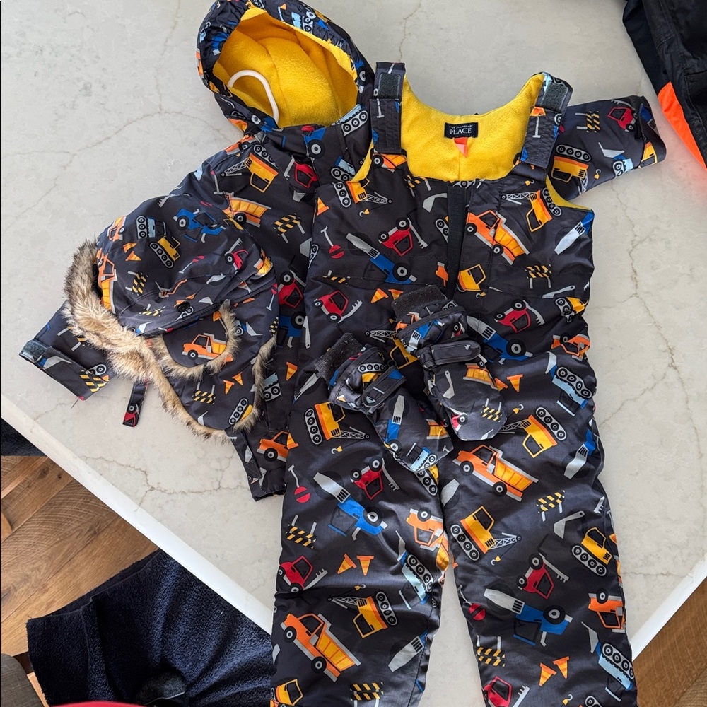 The Children's Place Black Construction snowsuit